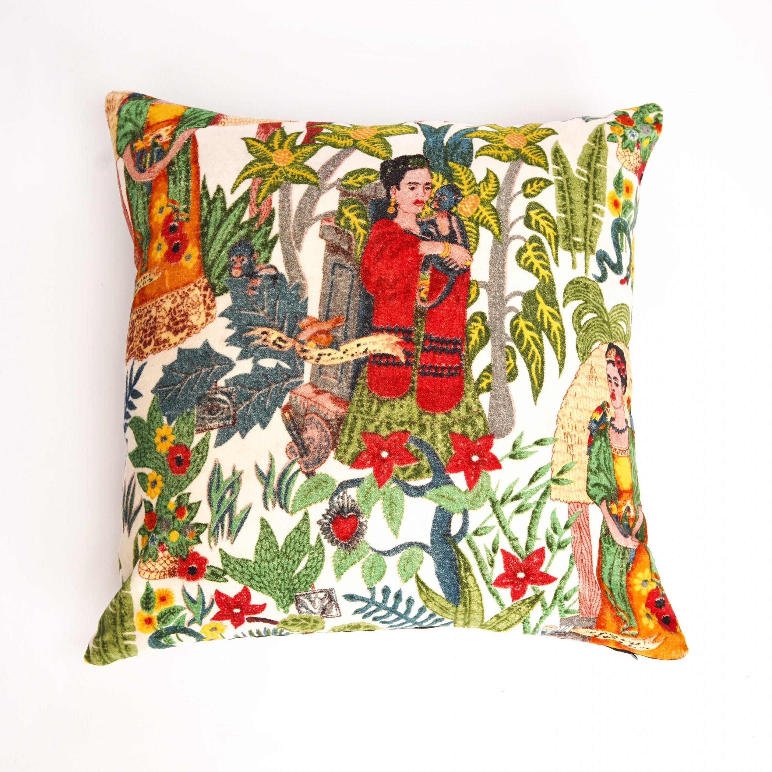Frida's Vision Velvet Cushion Cover