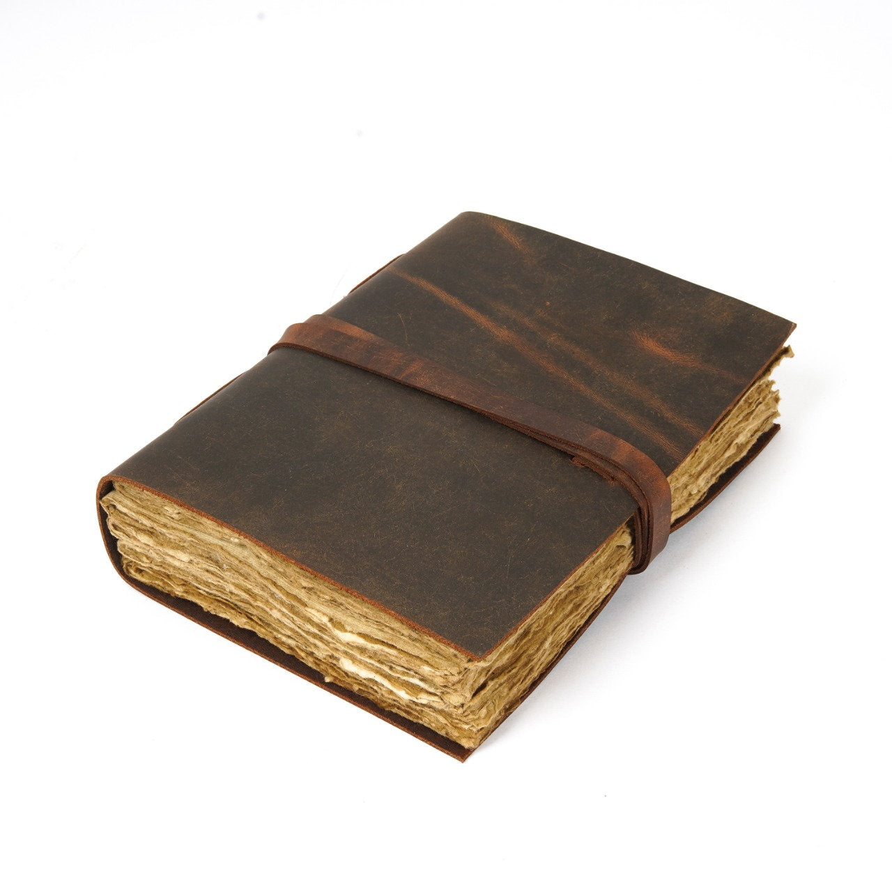Vintage Leather Journal Book - A4 Handmade