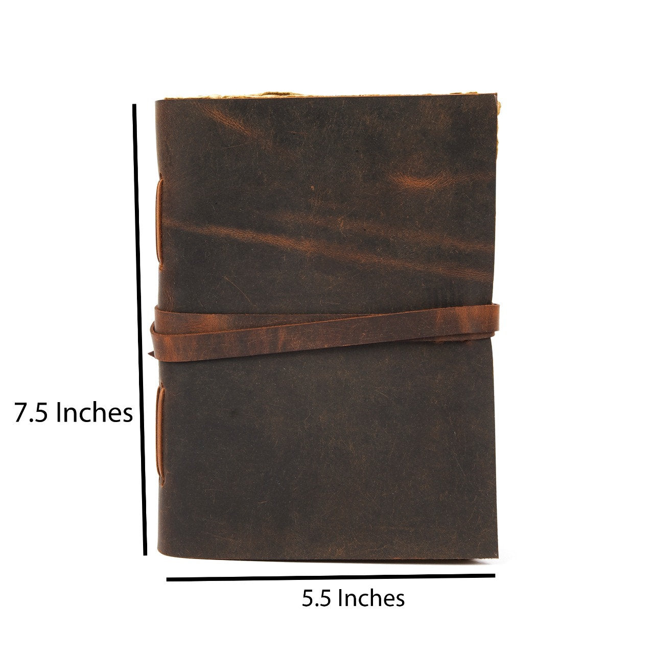 Vintage Leather Journal Book - A4 Handmade